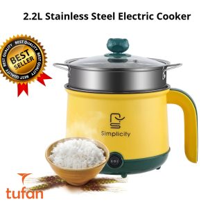 2.2L Stainless Steel Electric Cooker